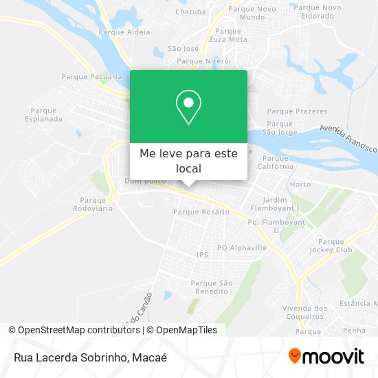 Rua Lacerda Sobrinho mapa