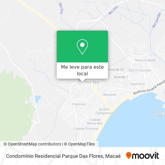 Condomínio Residencial Parque Das Flores mapa