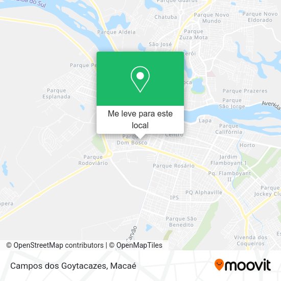 Campos dos Goytacazes mapa