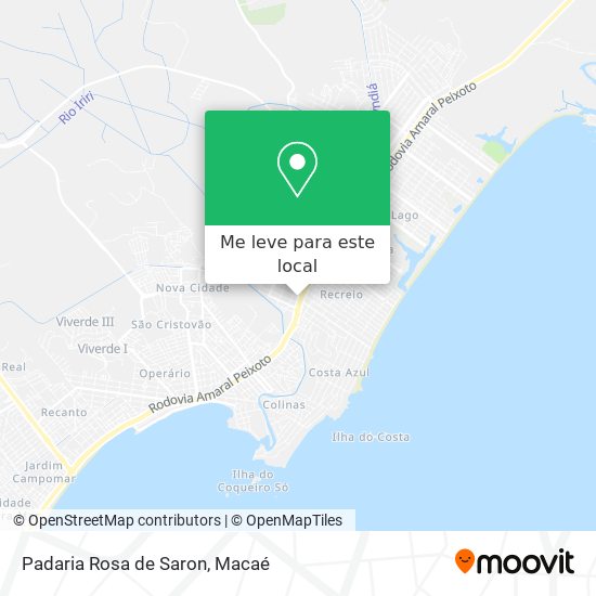 Padaria Rosa de Saron mapa