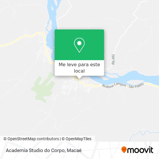 Academia Studio do Corpo mapa