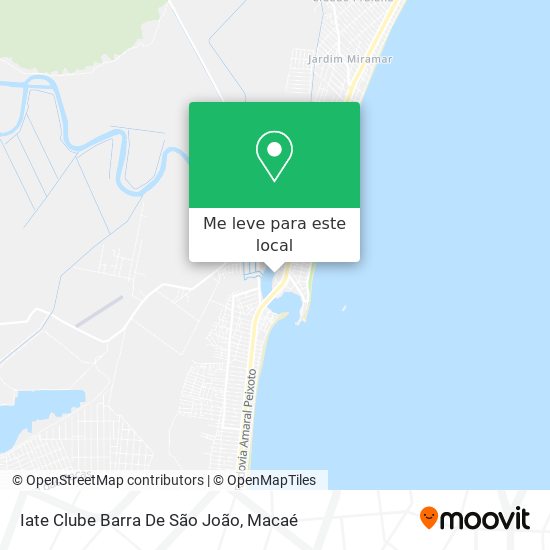Iate Clube Barra De São João mapa