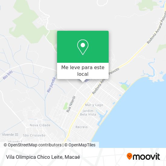 Vila Olímpica Chico Leite mapa
