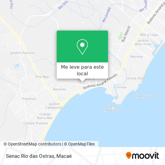 Senac Rio das Ostras mapa