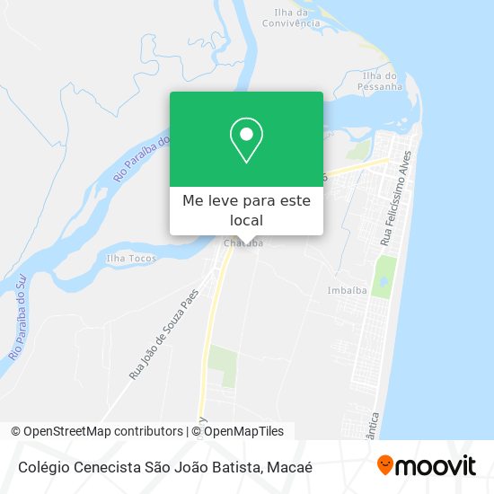 Colégio Cenecista São João Batista mapa