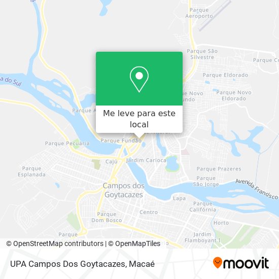 UPA Campos Dos Goytacazes mapa