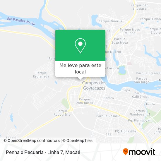 Penha x Pecuaria - Linha 7 mapa