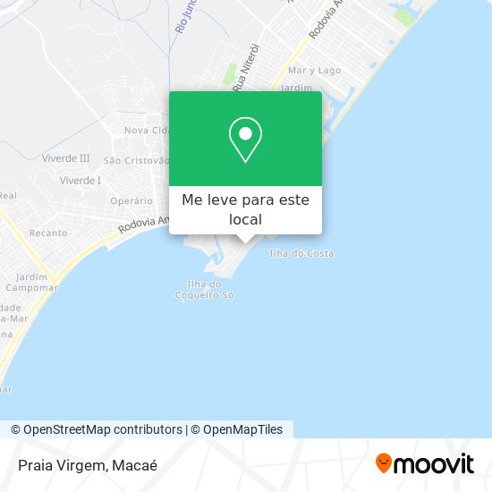 Praia Virgem mapa
