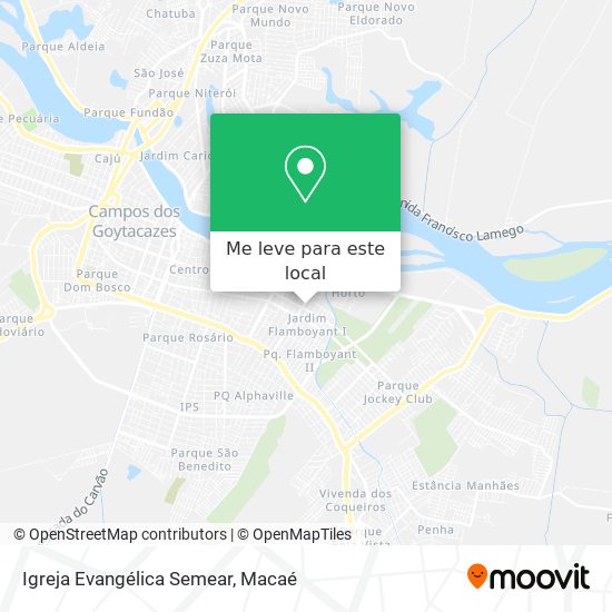 Igreja Evangélica Semear mapa