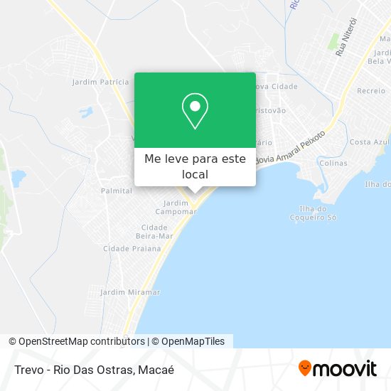 Trevo - Rio Das Ostras mapa