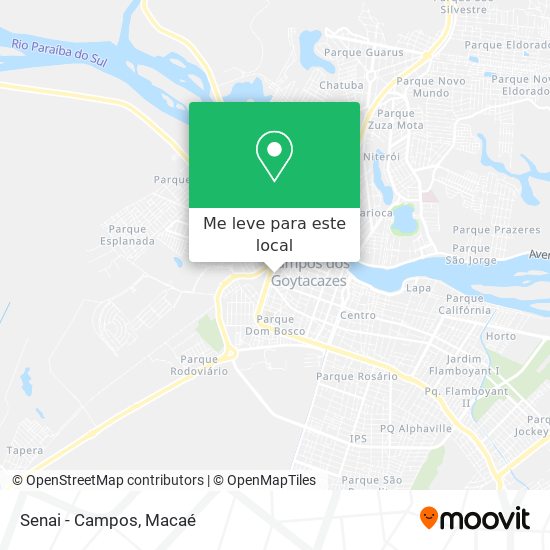 Senai - Campos mapa