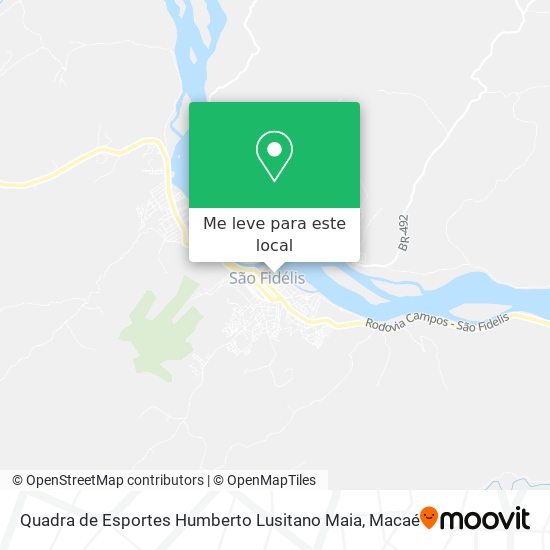 Quadra de Esportes Humberto Lusitano Maia mapa