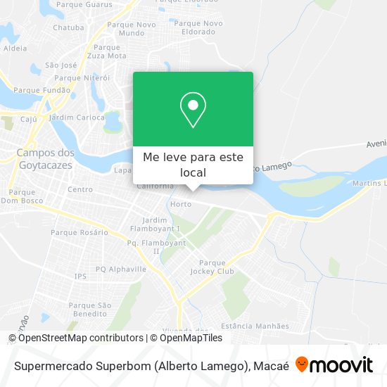 Supermercado Superbom (Alberto Lamego) mapa