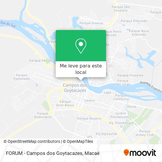 FORUM - Campos dos Goytacazes mapa