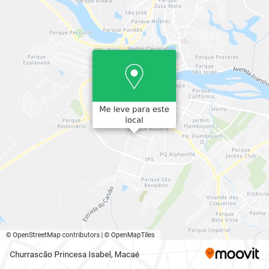 Churrascão Princesa Isabel mapa