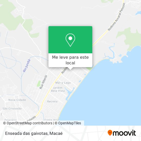 Enseada das gaivotas mapa