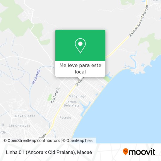 Linha 01 (Ancora x Cid.Praiana) mapa
