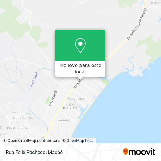 Rua Felix Pacheco mapa