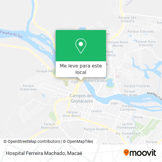 Hospital Ferreira Machado mapa