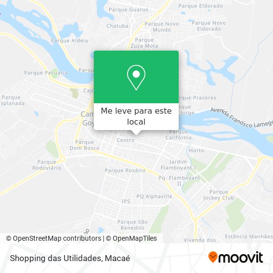 Shopping das Utilidades mapa