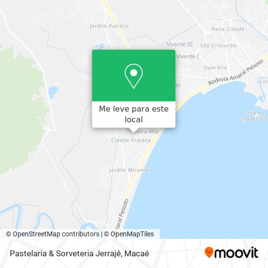Pastelaria & Sorveteria  Jerrajê mapa