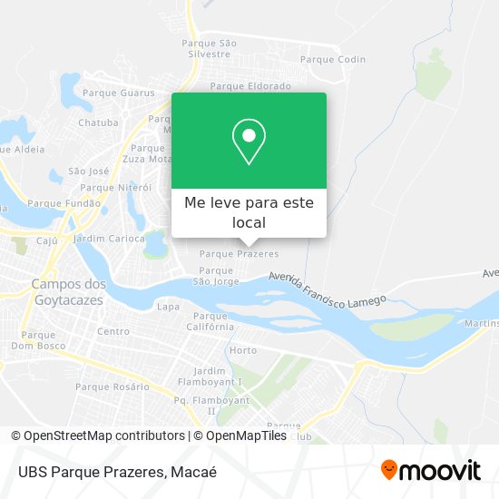 UBS Parque Prazeres mapa