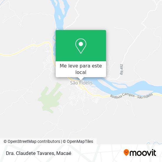 Dra. Claudete Tavares mapa