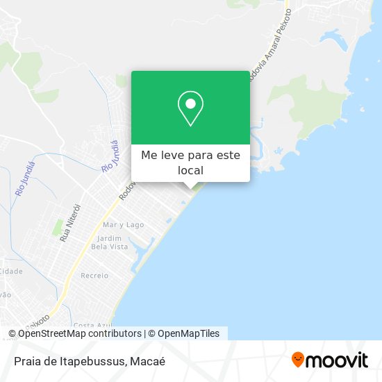 Praia de Itapebussus mapa