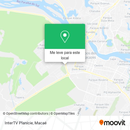 InterTV Planície mapa