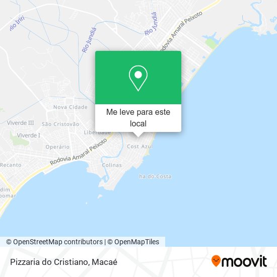Pizzaria do Cristiano mapa