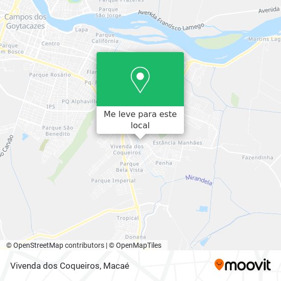 Vivenda dos Coqueiros mapa