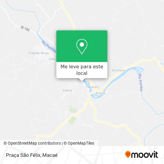 Praça São Félix mapa
