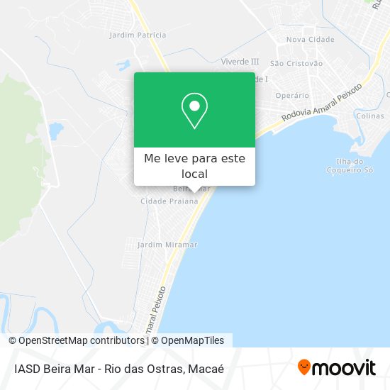 IASD Beira Mar - Rio das Ostras mapa
