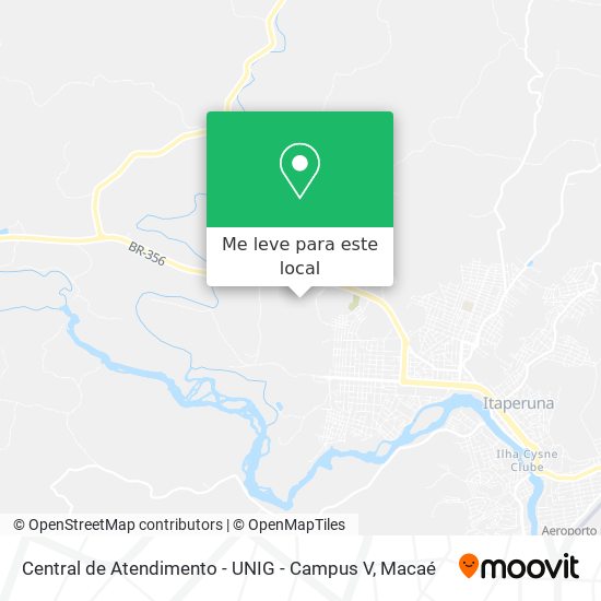 Central de Atendimento - UNIG - Campus V mapa