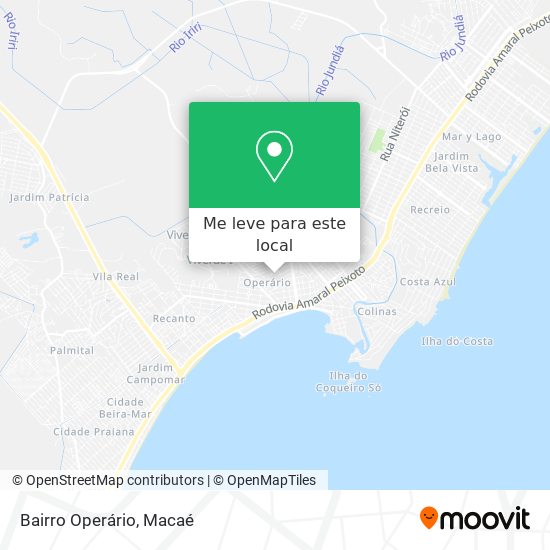 Bairro Operário mapa