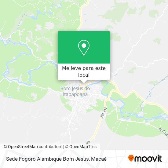 Sede Fogoro Alambique Bom Jesus mapa