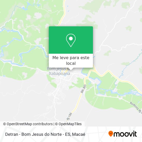 Detran - Bom Jesus do Norte - ES mapa