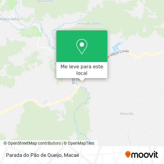Parada do Pão de Queijo mapa
