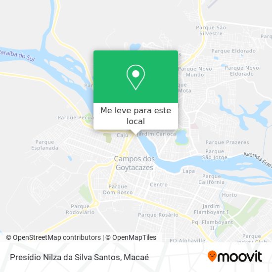 Presídio Nilza da Silva Santos mapa