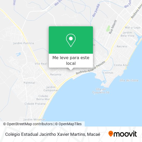 Colégio Estadual Jacintho Xavier Martins mapa
