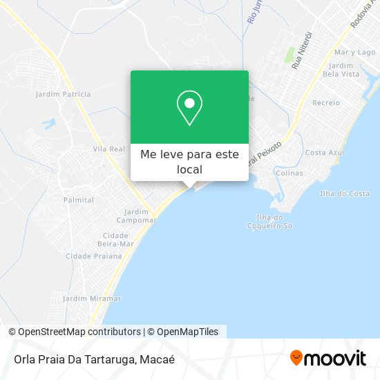 Orla Praia Da Tartaruga mapa