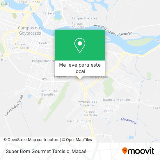 Super Bom Gourmet Tarcísio mapa