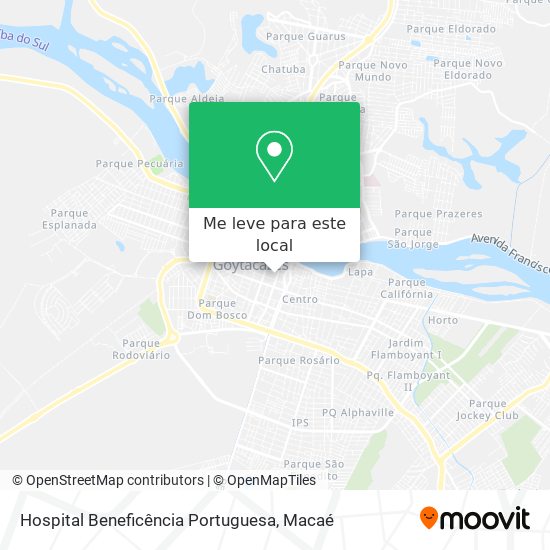 Hospital Beneficência Portuguesa mapa