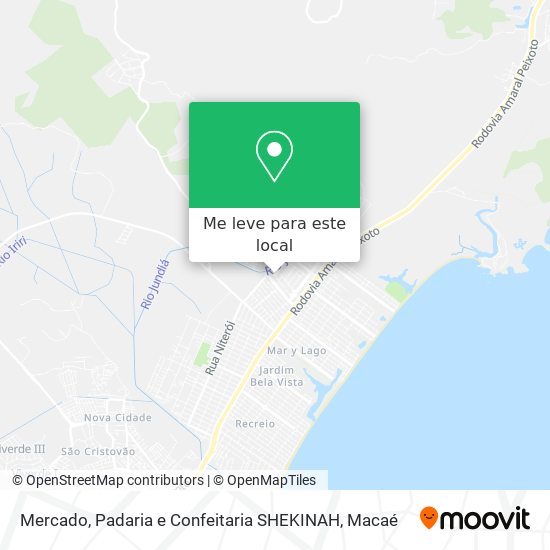 Mercado, Padaria e Confeitaria SHEKINAH mapa