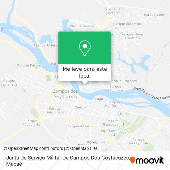 Junta De Serviço Militar De Campos Dos Goytacazes mapa