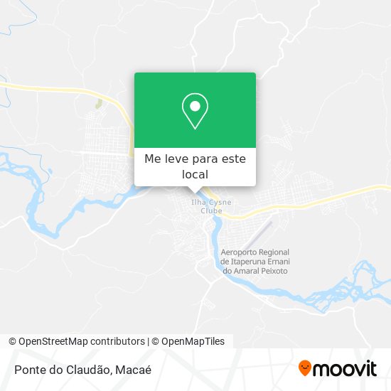 Ponte do Claudão mapa