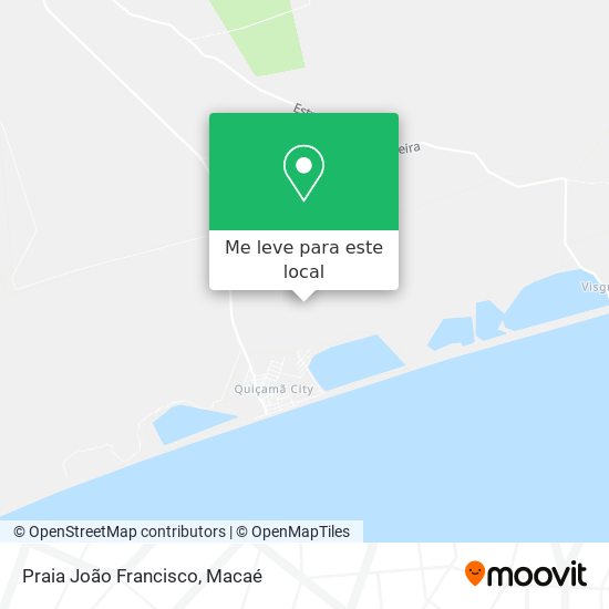 Praia João Francisco mapa