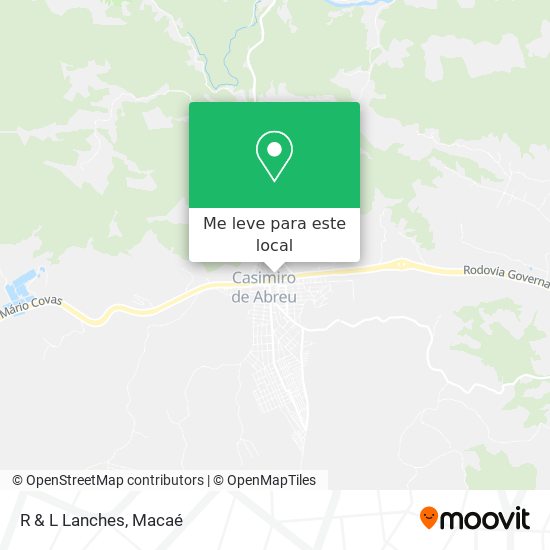 R & L Lanches mapa