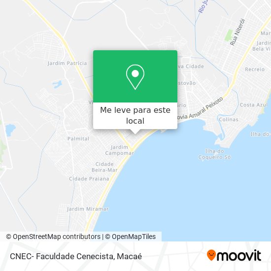 CNEC- Faculdade Cenecista mapa