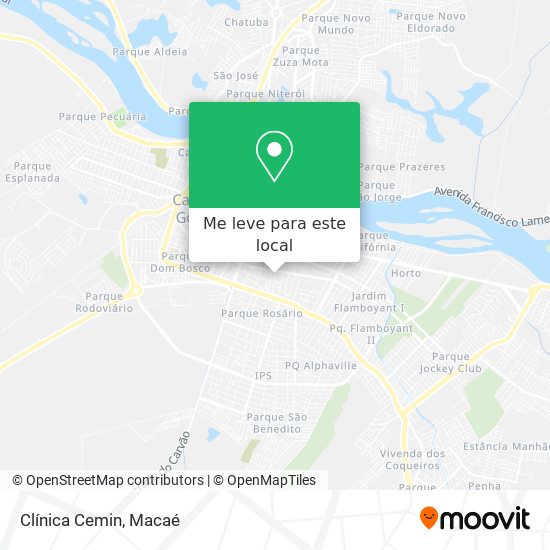 Clínica Cemin mapa